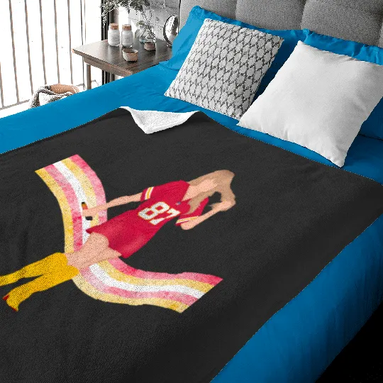 taylorr Swift x Travis Kelce Jersey (V5) Baby Blankets