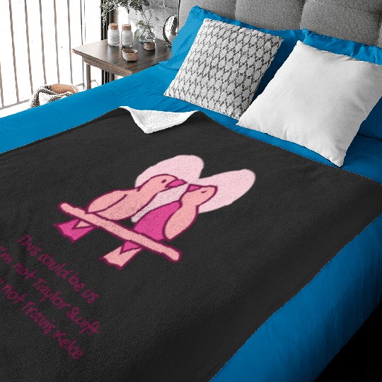 taylorr Swift Travis Kelce Tayvis Lovebirds Baby Blankets