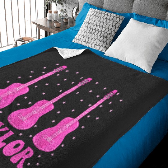 Discover Taylor Personalized Name I Love Taylor Girl Groovy 70's Baby Blankets