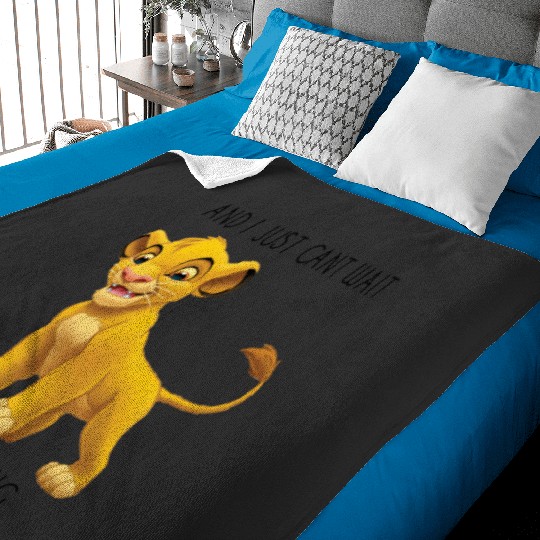 Simba from the Lion King Disney Quote Baby Blankets