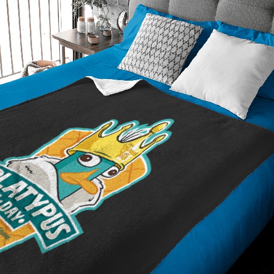Disney Phineas And Ferb Platypus Day King Perry Portrait Baby Blankets