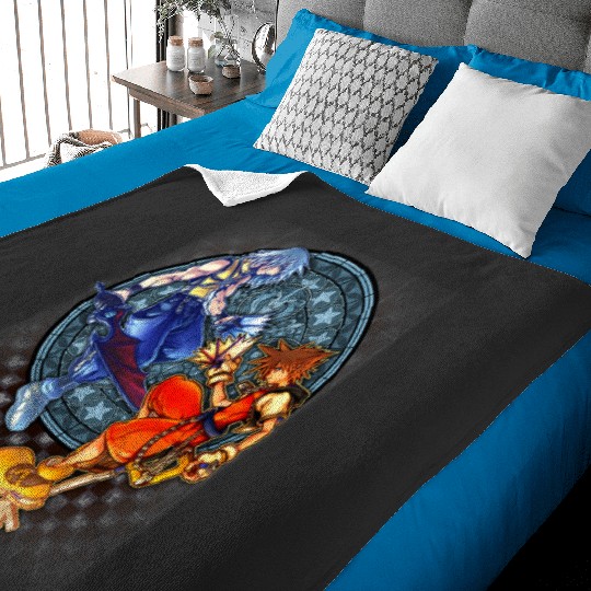Disney Kingdom Hearts Sora & Riku Chain Of Memories Baby Blankets