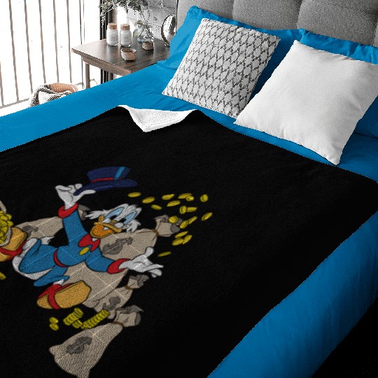 Disney Ducktales Scrooge Mcduck Coins Baby Blankets