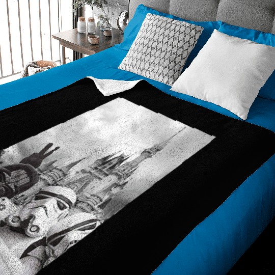 Darth Vader Trooper Selfie Disneyland Baby Blankets
