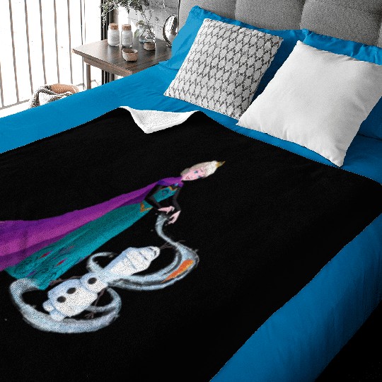 Disneys once upon a snowman elsa creates olaf Baby Blankets