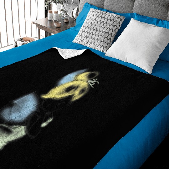 Disney Peter Pan Tinkerbell Airbrush Style Sketch Baby Blankets