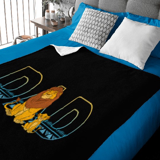 Disney The Lion King Simba And Mufasa Dad Baby Blankets