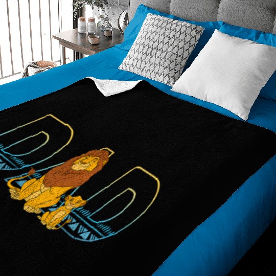 Disney The Lion King Simba And Mufasa Dad Baby Blankets