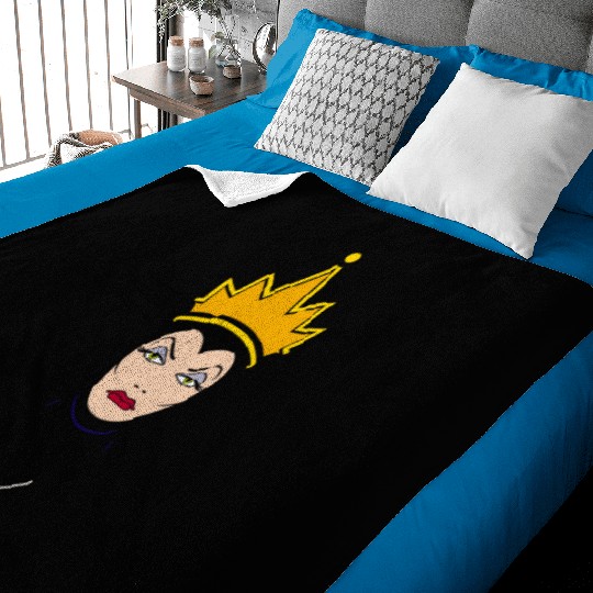 Disneys Villains Evil Queen Big Face Baby Blankets