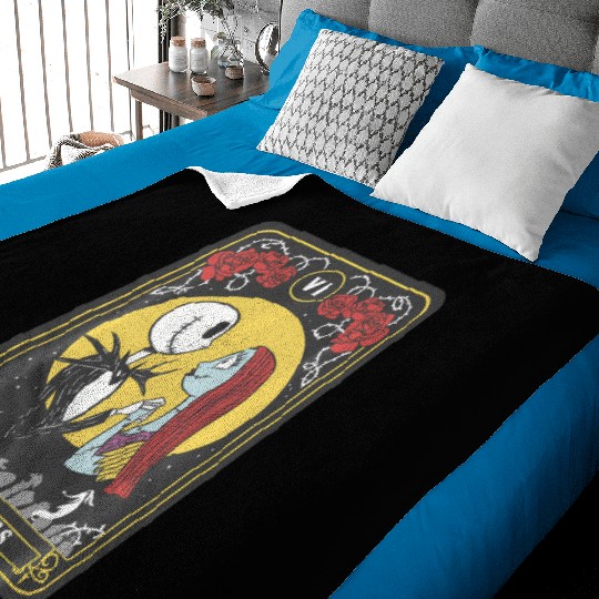 Disney The Nightmare Before Christmas Jack Sally Lovers Baby Blankets