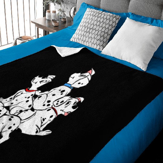 Disney 101 Dalmatians Group Shot Puppies Baby Blankets