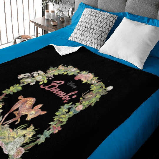 Disney Bambi Floral Portrait Baby Blankets
