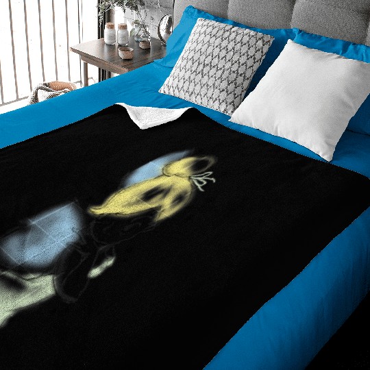 Disney Peter Pan Tinkerbell Airbrush Style Sketch Baby Blankets