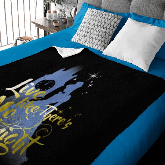 Womens Disney Cinde Live Like Theres No Midnight Silhouette VNeck TShirt Baby Blankets