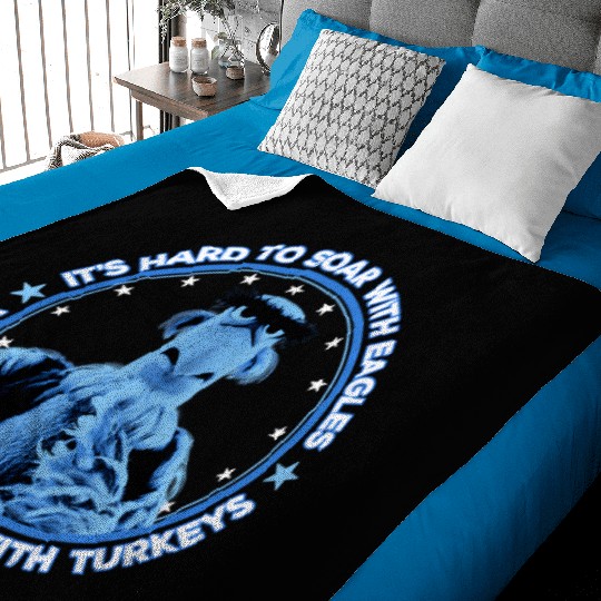 Disney The Muppets Sam Eagle When You Work With Turkeys Baby Blankets