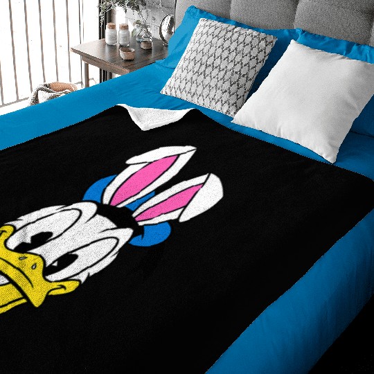 Amazon Essentials Disney Donald Duck Spring Easter Bunny Ears Baby Blankets