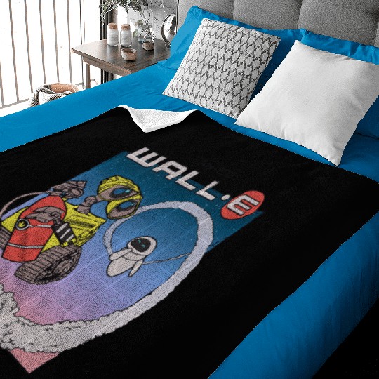 Disney Pixar Wall-E Fly Eve Retro Distressed Baby Blankets