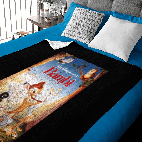 Disney Bambi Friendships Poster Baby Blankets
