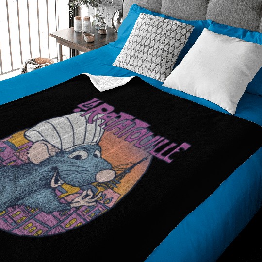 Disney Pixar Ratatouille Bon Appetit Circle Sign Baby Blankets