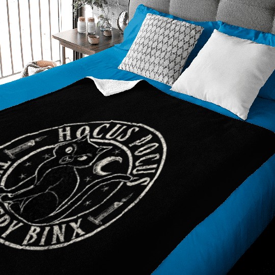 Disney Hocus Pocus Thackery Binx Big Cat Celestial Circle Baby Blankets