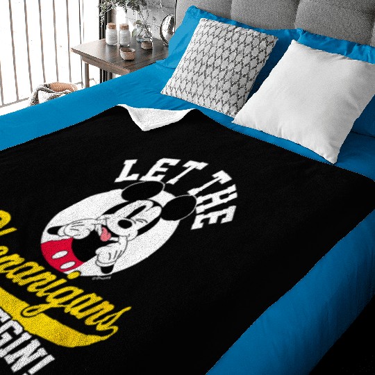 Disney  Mickey Let The Shenanigans Begin Baby Blankets