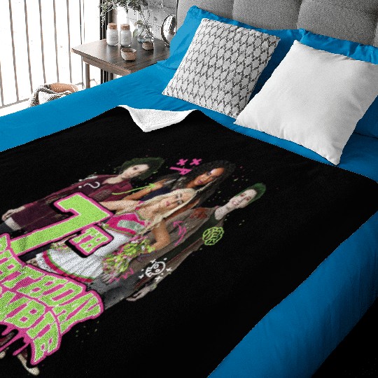 Disney Zombies 7th Birthday Zombie Group Poster Baby Blankets