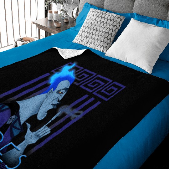 Disney Hercules Hades Geometric Portrait Graphic Baby Blankets