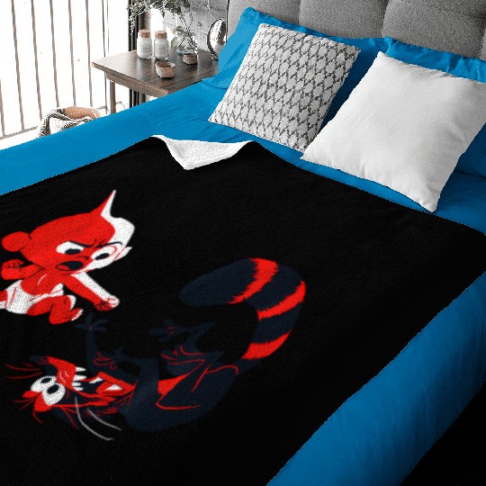 Disney Pixar Incredibles Angry Jack-Jack Vs. Racoon Baby Blankets