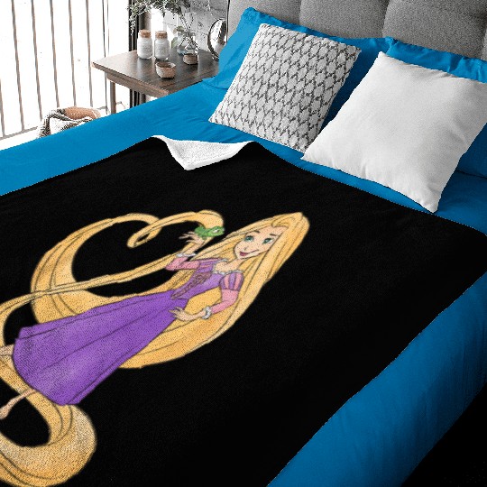 Disney Princess Rapunzel Heart and Pascal Baby Blankets