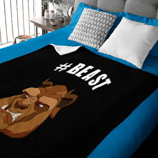 Disneys beauty and beast hashtag beast portrait Baby Blankets