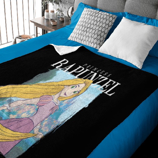 Disney Tangled Princess Rapunzel Distressed Portrait Baby Blankets
