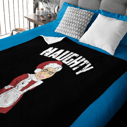 Naughty Or Nice Mrs Claus Christmas Shirt Funny  : Bobs Burgers Family Shirt, Bobs Burgers Vintage Baby Blankets