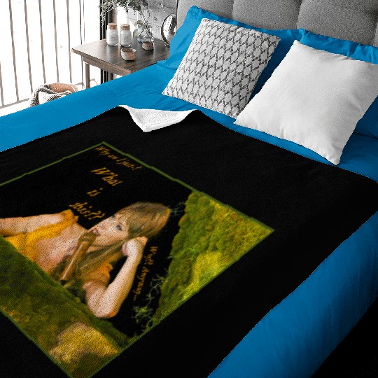 Eras Tour Collection - Champagne Problems Speech Baby Blankets