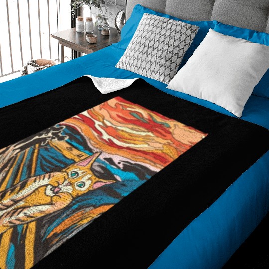 The scream of the cat Baby Blankets