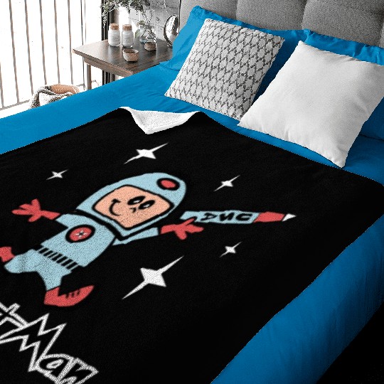 Rocket Man Baby Blankets