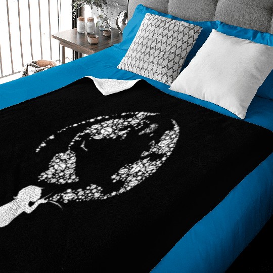 Earth Day Child (white) Baby Blankets