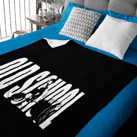 Old School (Deadlift) Baby Blankets