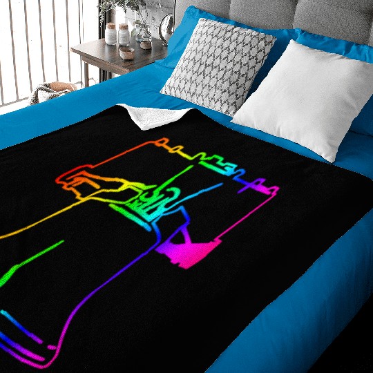 Rainbow Liberty Bell Baby Blankets