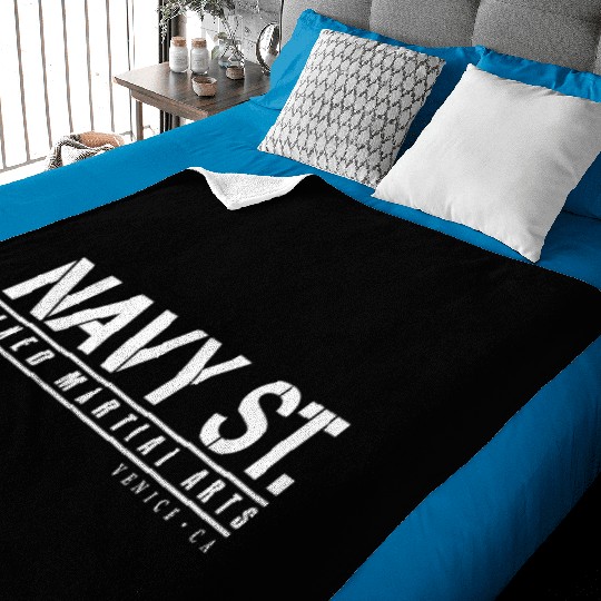 navy st Baby Blankets