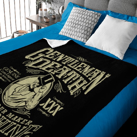 Gentleman Death Moonshine Baby Blankets