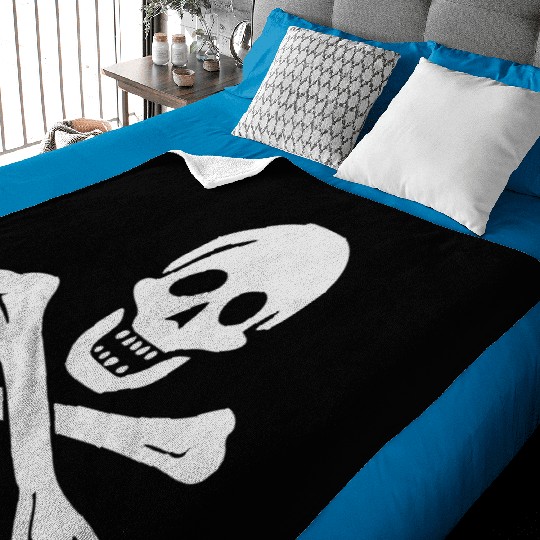 Skull and Crossbones Baby Blankets
