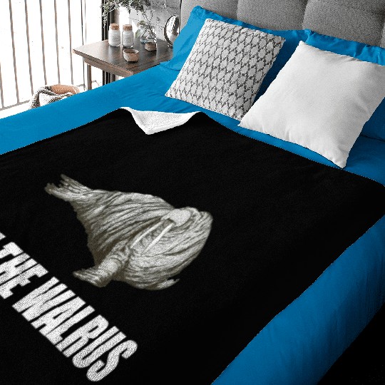 I Am The Walrus Baby Blankets