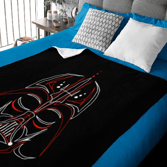 darth Vader neon Baby Blankets