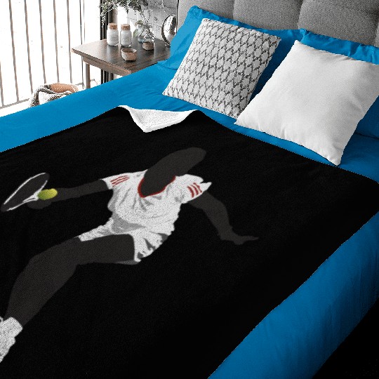 tennis player Baby Blankets