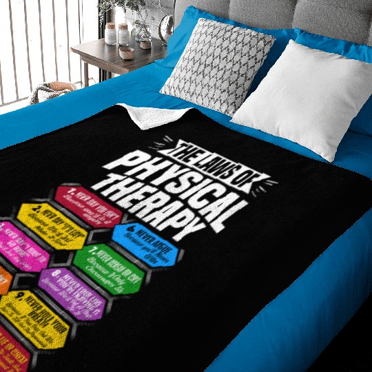 The Laws Of Physical Therapy Awesome Therapist Baby Blankets