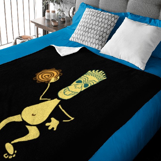 Tribal Dance Baby Blankets