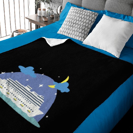 cruise ship Baby Blankets