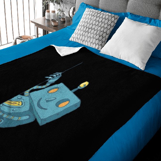 44 robot 5 png vectorstock 4842445 Baby Blankets