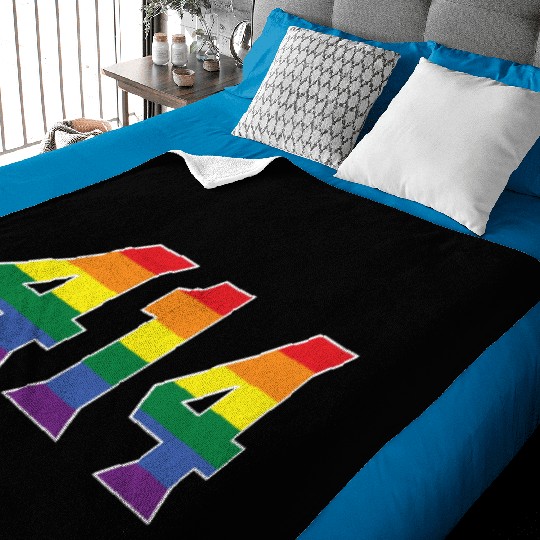 Gay Pride 414 Milwaukee Area Code Baby Blankets