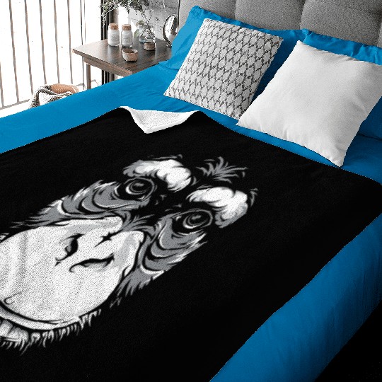 Monkey face Baby Blankets